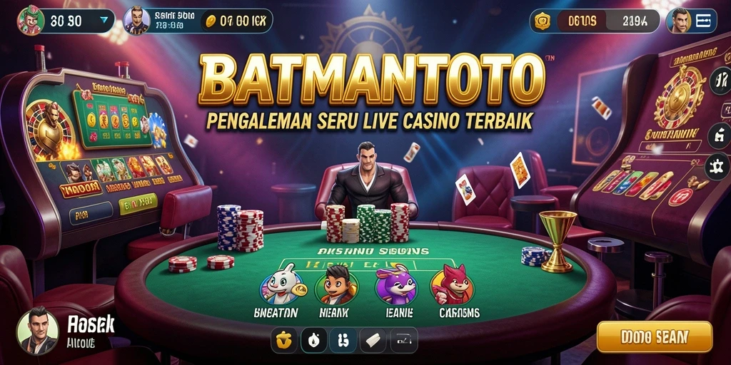 Tangkapan layar gameplay seru BATMANTOTO di Live Casino.