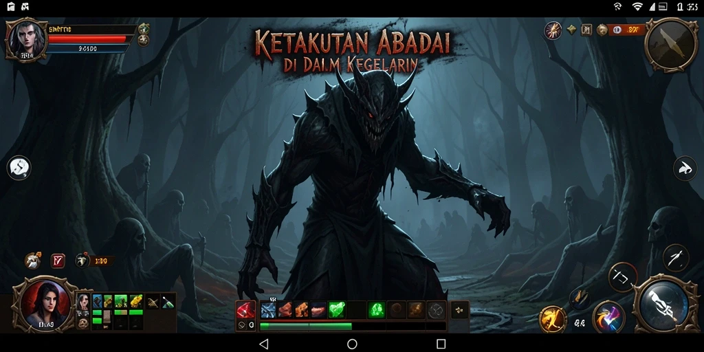 Tangkapan layar menampilkan suasana mencekam saat bermain BOMTOTO.
