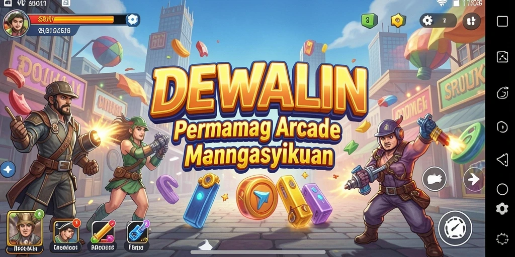 Screenshot gameplay DEWALIN dengan keseruan di setiap level.