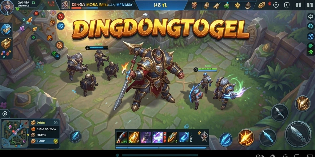 Tampilan gameplay DINGDONGTOGEL yang menegangkan saat pertarungan.