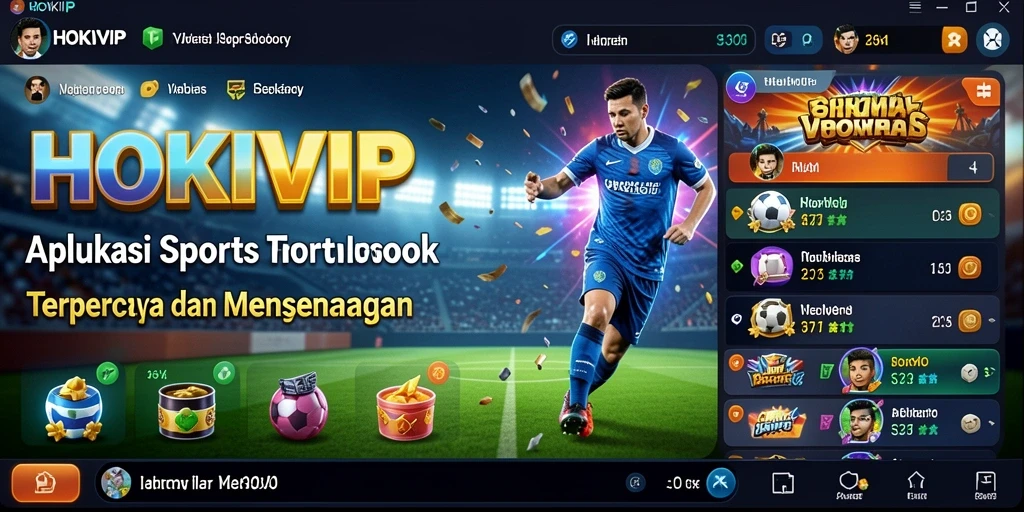 Tampilan menarik gameplay taruhan olahraga HOKIVIP.