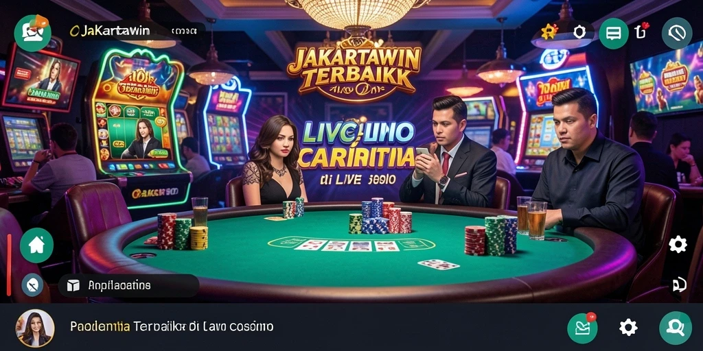 Tampilan antarmuka JAKARTAWIN dalam gameplay Live Casino yang menarik.