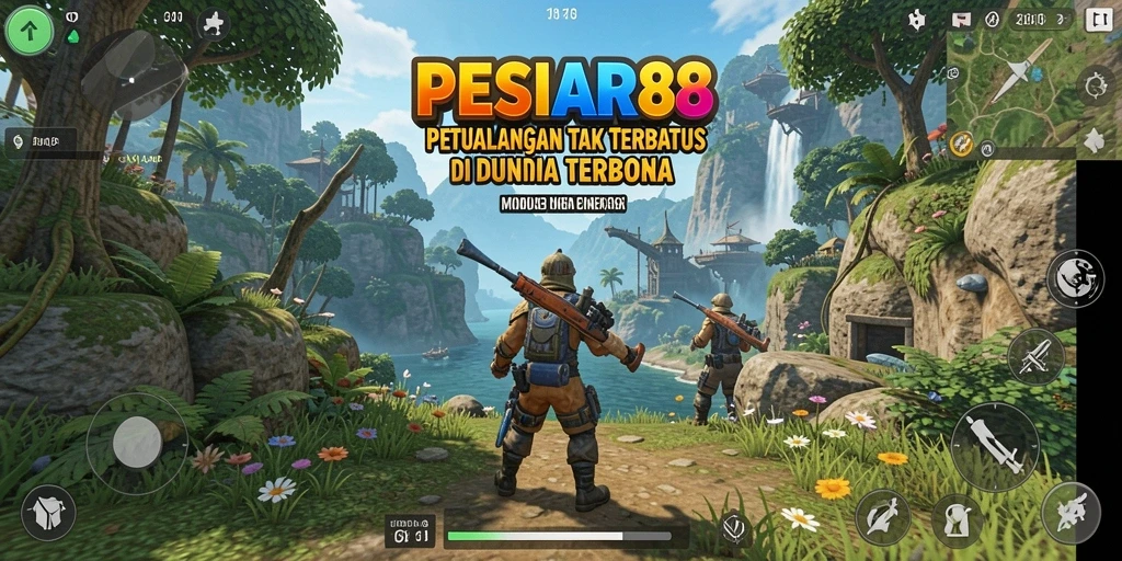 Tangkapan layar gameplay PESIAR88 menampilkan petualangan seru di dunia terbuka.