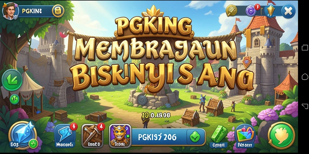 Tampilan gameplay PGKING yang menarik dan realistis dalam mengelola bisnis.