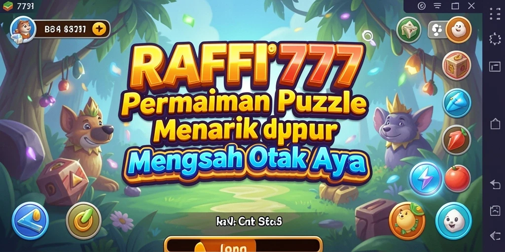 Tampilan menarik dari gameplay puzzle RAFFI777 yang menantang.