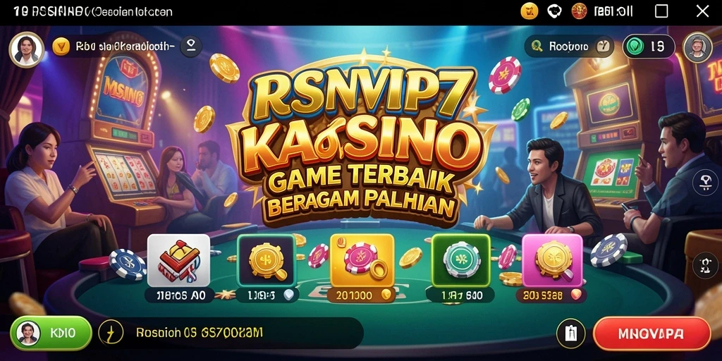 Tampilan gameplay menarik di RSNVIP7 dengan beragam permainan kasino.