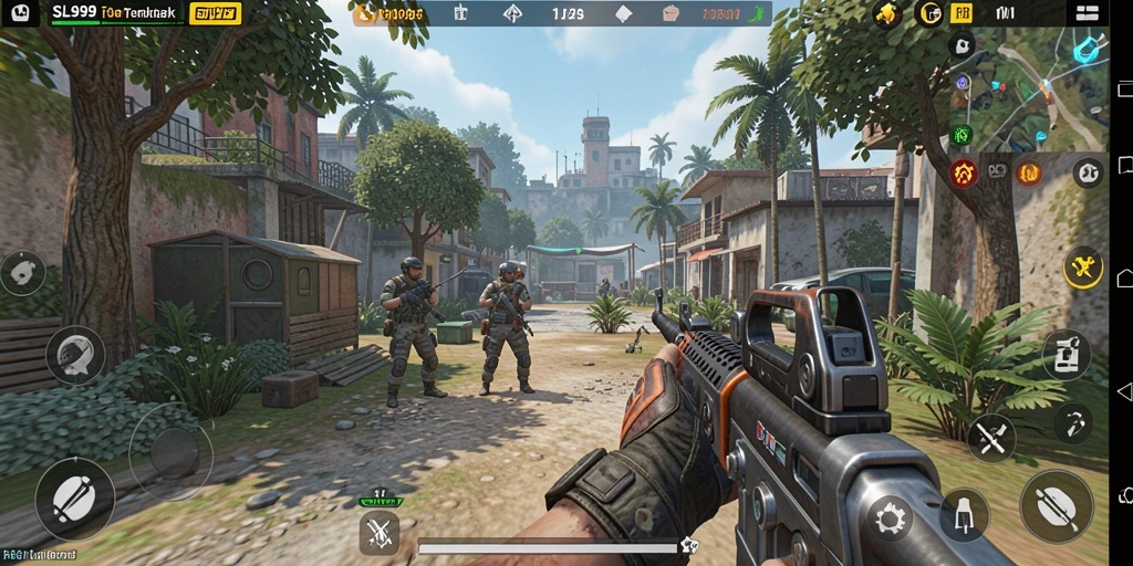Screenshot SL999 menampilkan aksi seru dalam gameplay TPS.