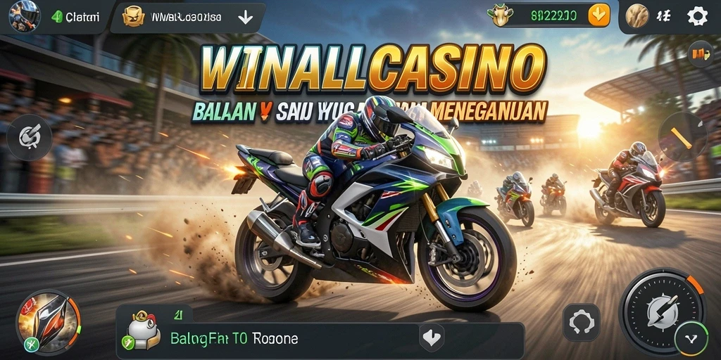 Grafis memukau dan aksi seru dalam gameplay balapan motor.